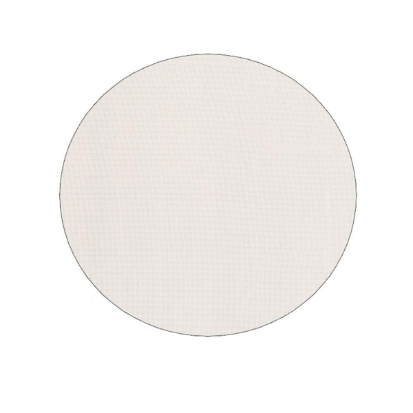HomeRoots Textured 8 ft. Round Unthemed Woven Solid Color Plastic;Vinyl Round Non Slip Area Rug Pad