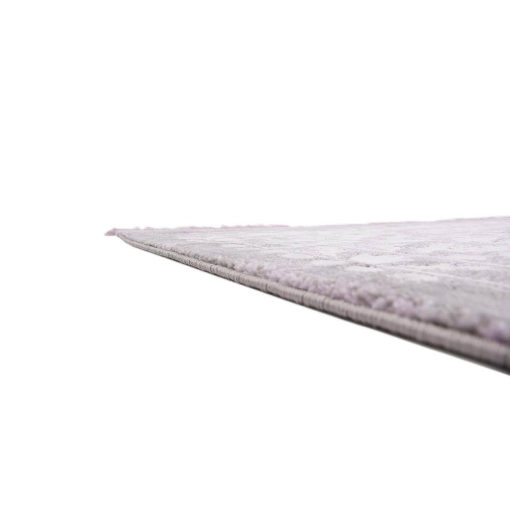 Olwen Purple and Gray Synthetic 8' x 10' Rectangular Area Rug
