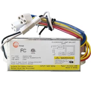 120-Volt 6.31 in. Electronic Ballast 2 Lamp FC12T9/T5 and FC16T9/T5