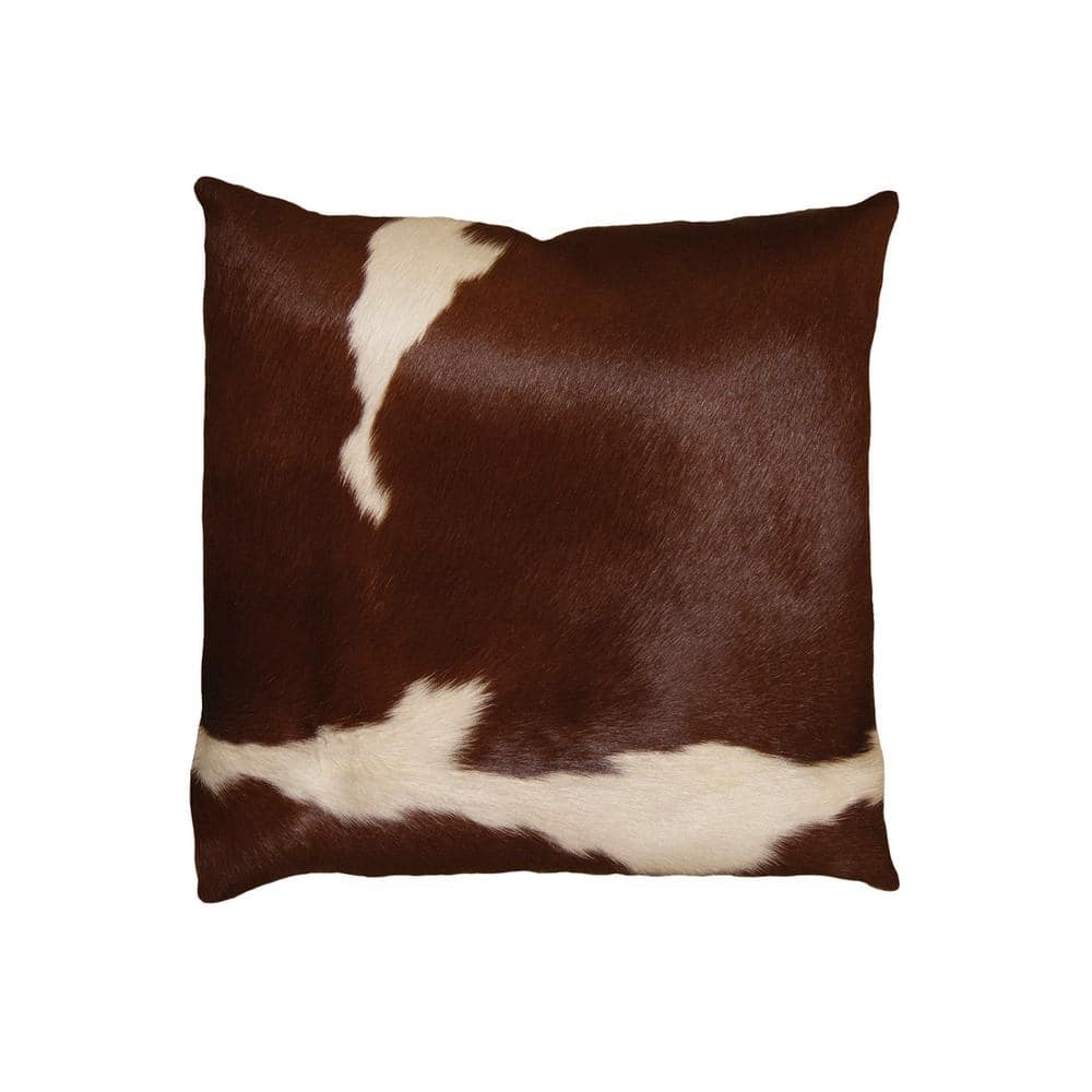UPC 676685000026 product image for Torino Kobe Cowhide Brown & White Animal Print 18 in. x 18 in. Throw Pillow | upcitemdb.com