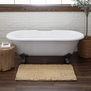 Metaphor Taupe 17 in. x 24 in. Micro Denier Polyester Bath Mat