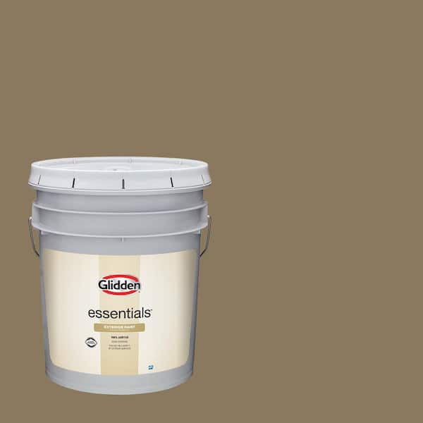 Glidden Essentials 5 gal. PPG1097-6 Rain Barrel Satin Exterior Paint