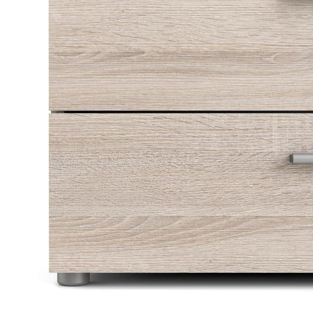 Truffle Oak 4-Drawer Chest with Sleek Contemporary Design