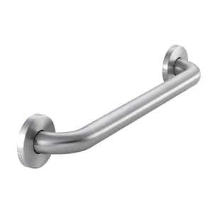 18 in. L x 3.1 in. ADA Compliant Grab Bar in Brushed Stainless Steel