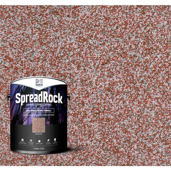 SpreadRock Granite Stone Coating 1 gal. Santa Fe Satin Interior/Exterior Concrete Resurfacer and Sealer