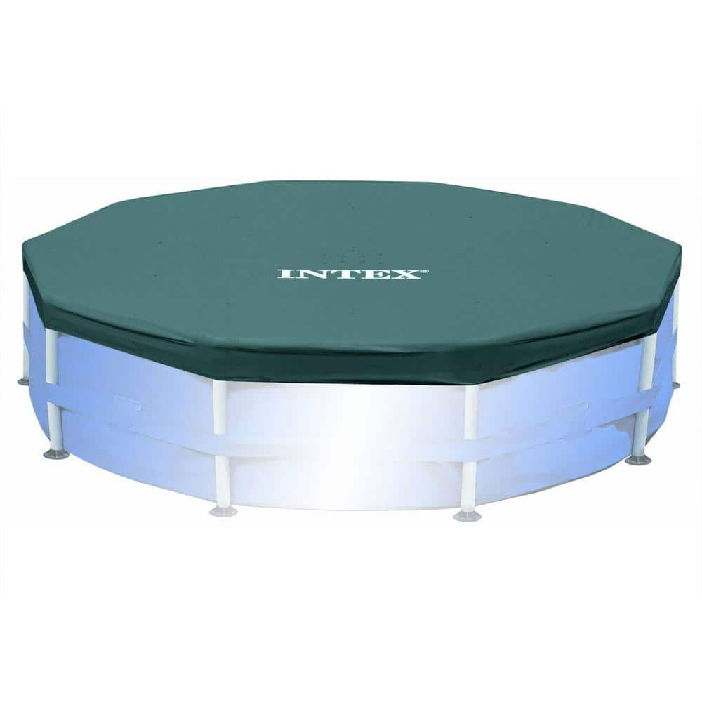 UPC 078257316632 product image for 10 ft. W x 10 ft. L Round Blue Easy Set Outdoor Backyard Leaf Swimming Pool Cove | upcitemdb.com