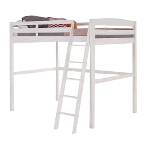 Tribeca White Twin Size High Loft Bed