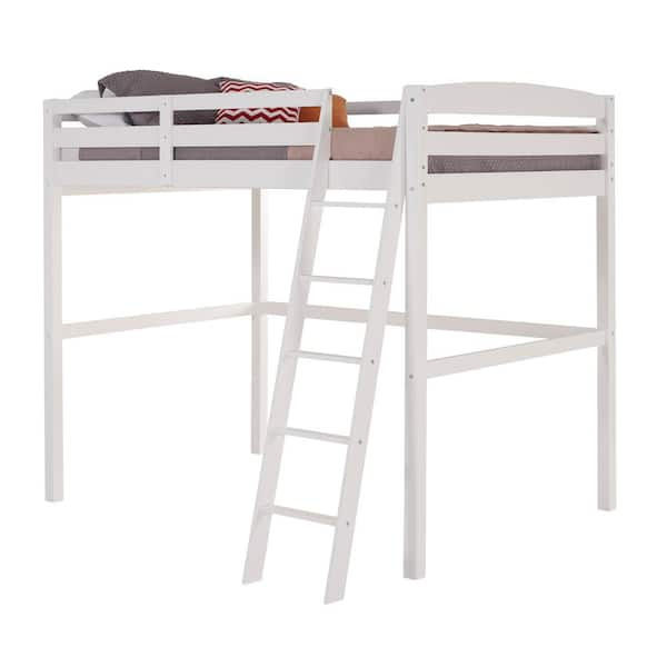 Camaflexi Tribeca White Twin Size High Loft Bed