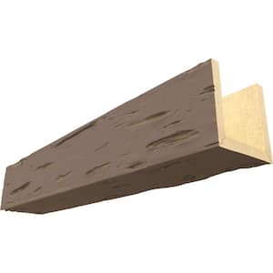 Endurathane 12 in. H x 10 in. W x 24 ft. L Pecky Cypress Rustic Taupe Faux Wood Beam