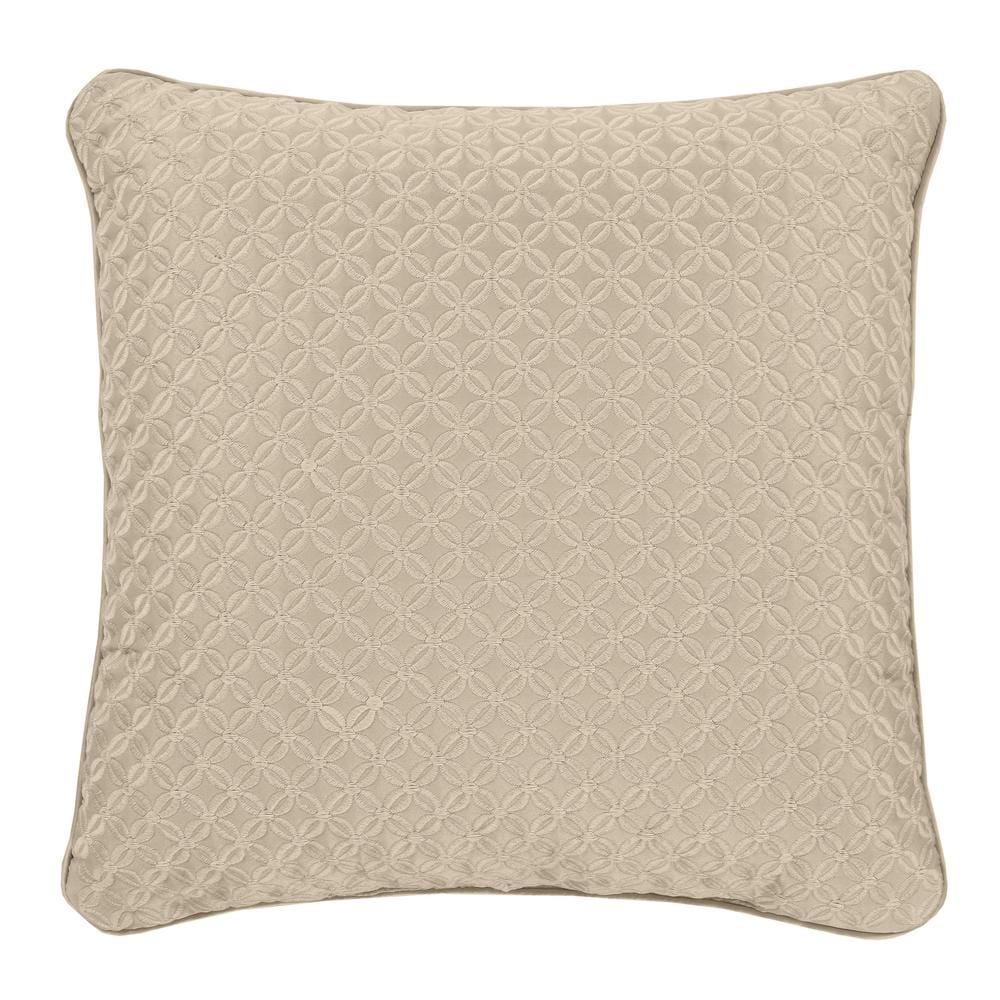 Lincoln Pearl Polyester 16 in. x 16 in. Square Decorative Throw Pillow