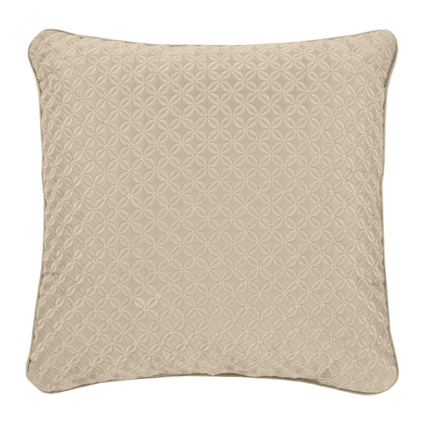 Unbranded Lincoln Pearl Polyester 16 in. x 16 in. Square Decorative Throw Pillow