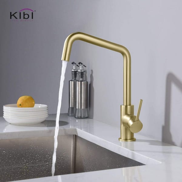 Macon Single Handle Sink Bar Faucet in Brushed Gold