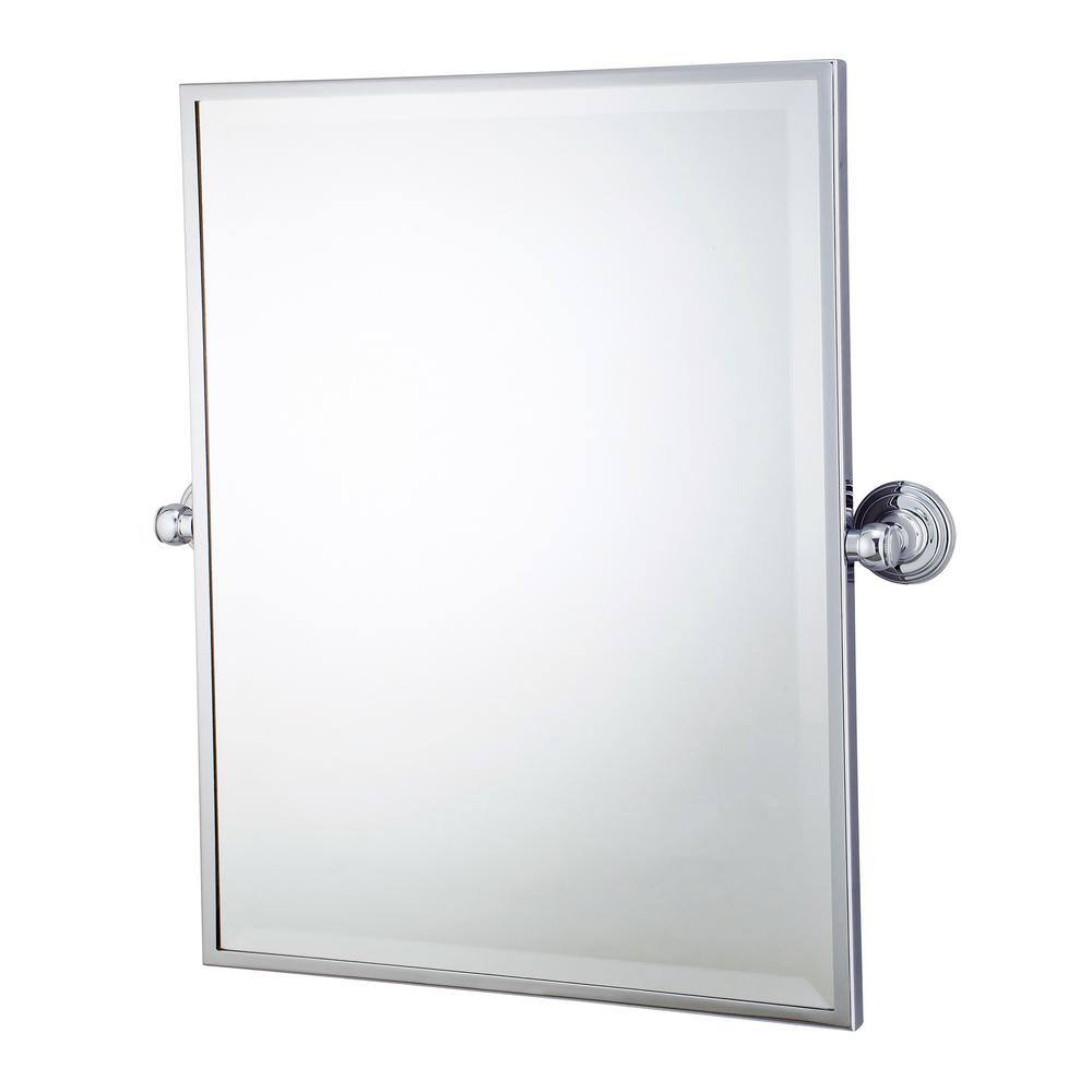 Water Creation 18 in. W x 24 in. H Frameless Rectangular Metal Bathroom