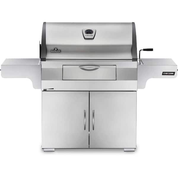 Professional Charcoal Grill in Stainless Steel