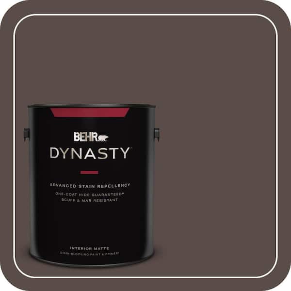 1 gal. #PPU5-19 Dark Truffle One-Coat Hide Matte Interior Stain-Blocking Paint & Primer