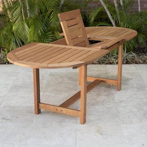 Bahamas 7-Piece Solid Wood 100% FSC Certified Extendable Oval Patio Dining Set