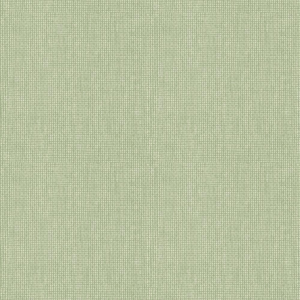 Dunstan Green Basketweave Vinyl Wallpaper