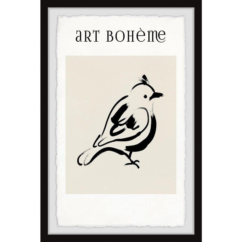 Baby Bird Fly by Marmont Hill Framed Animal Art Print 18 in. x 12 in.