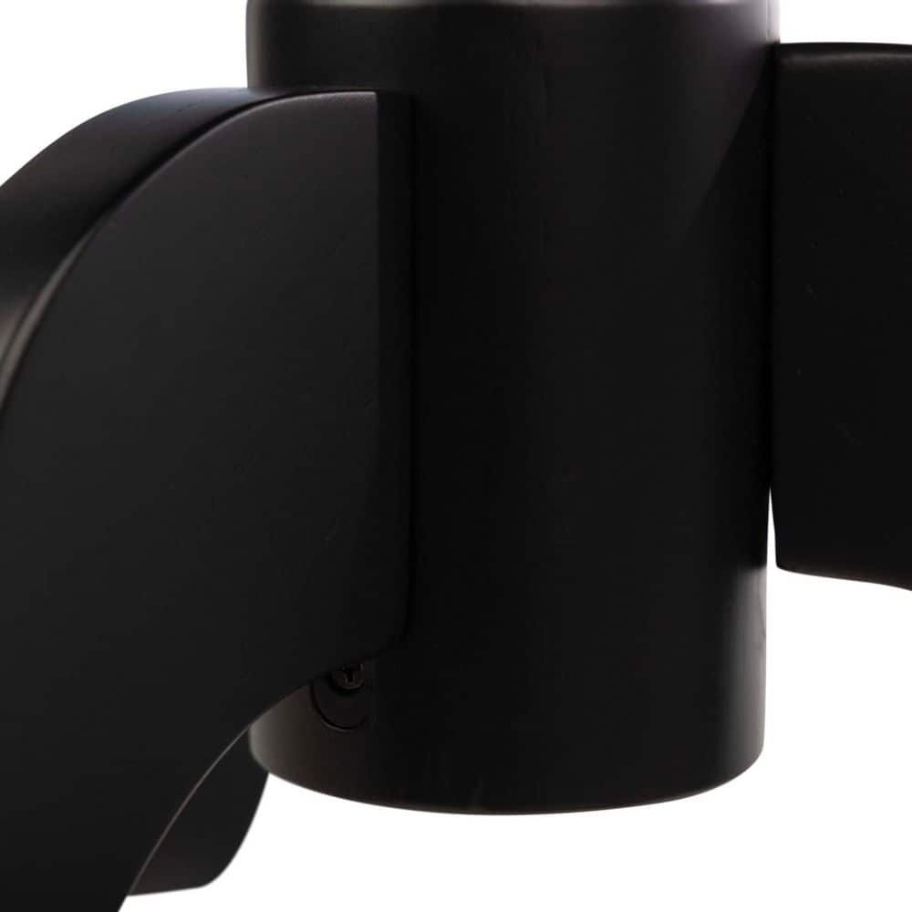 15.75 in. Round Wood Pedestal Side Table, Black - thumbnail 6