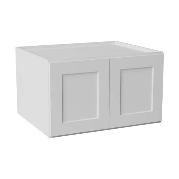 30 in. W x 24 in. D x 18 in. H Ready to Assemble Solid Wood Shaker Wall Kitchen Cabinet in White