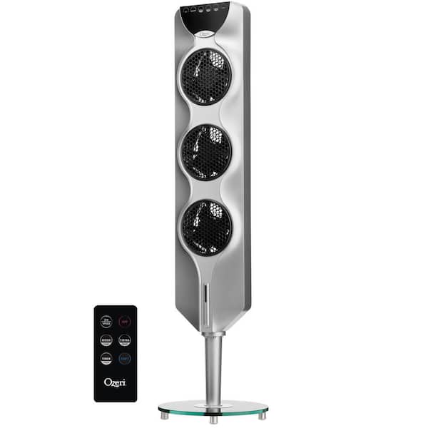 Ozeri 3X Tower Fan 44 in. with Passive Noise Reduction Technology