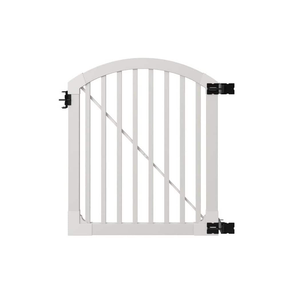 4 ft. x 4 ft. Premium Vinyl Yard and Pool Fence Gate with Powder Coated Stainless Steel Hardware price history on PriceWatchPro