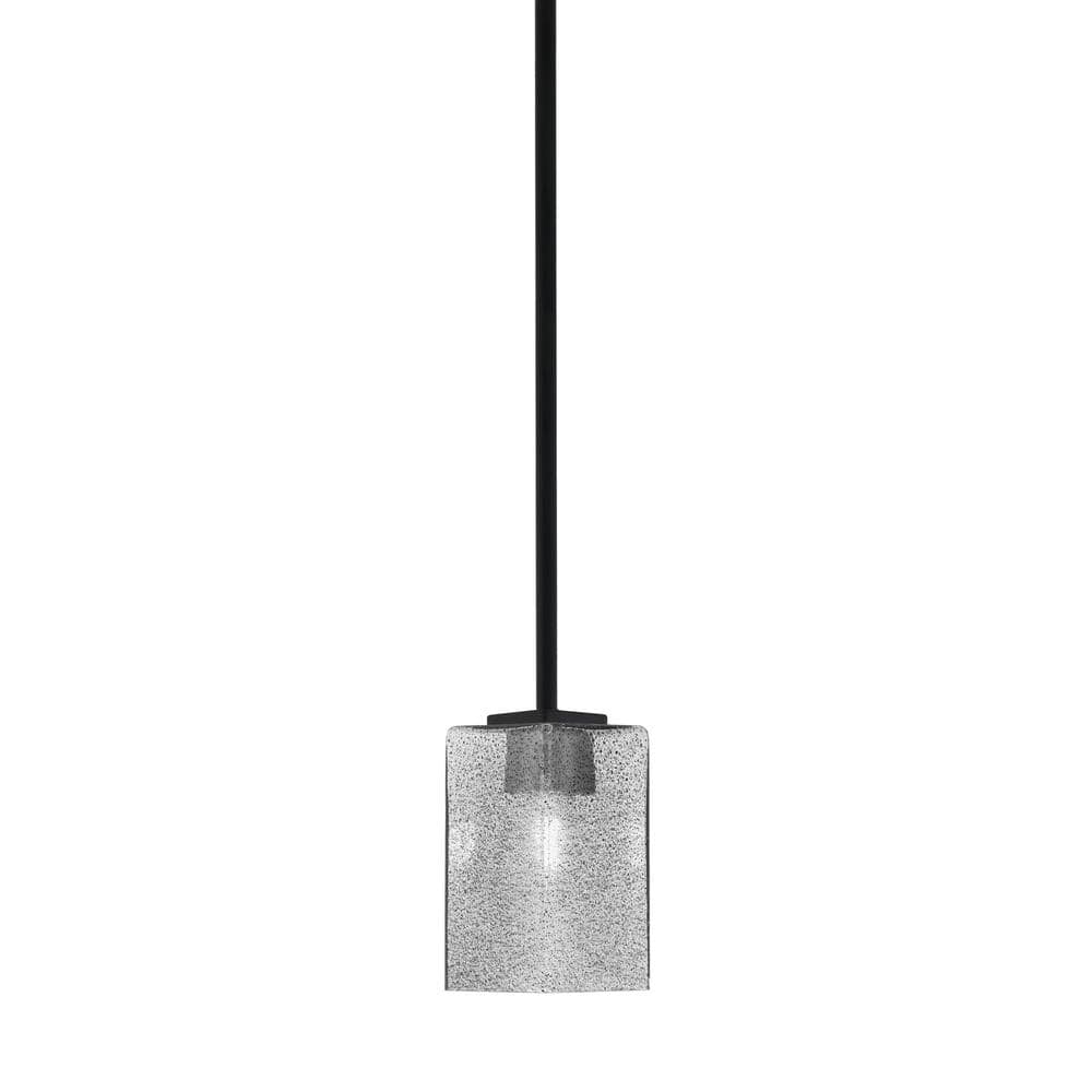 Bridgewater 100-Watt 1-Light Black Shaded Pendant Light Mini Pendant with 3