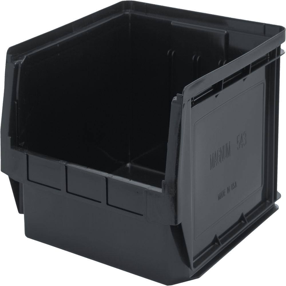 Magnum 19-Gal. Storage Tote in Black (1-Pack)