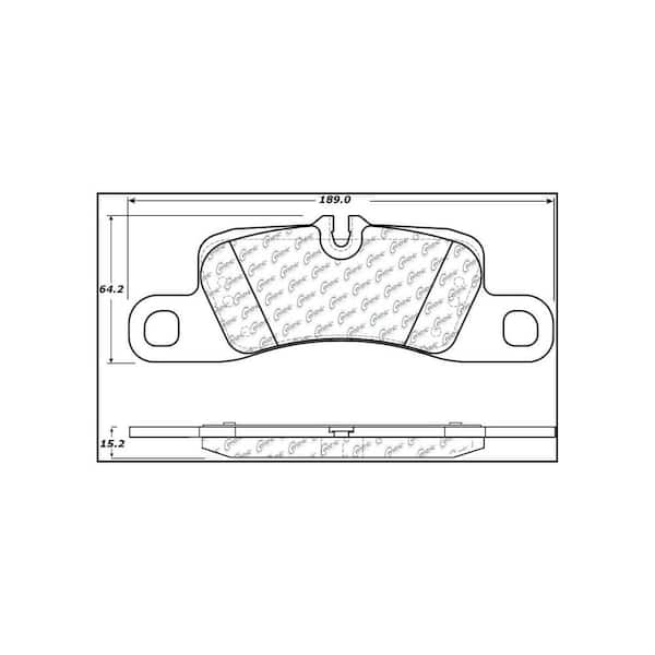 Centric Parts Disc Brake Pad Set 2013-2016 Porsche Cayenne