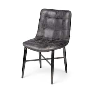 Horsdal Black Leather Dinning Chair