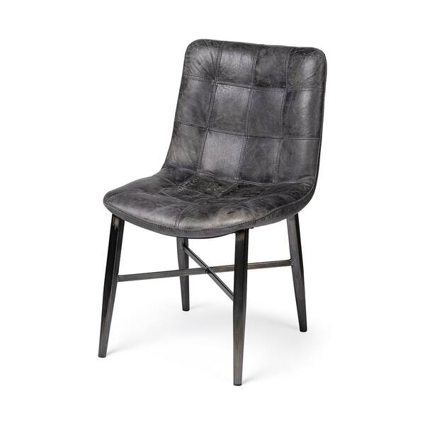 Mercana Horsdal Black Leather Dinning Chair