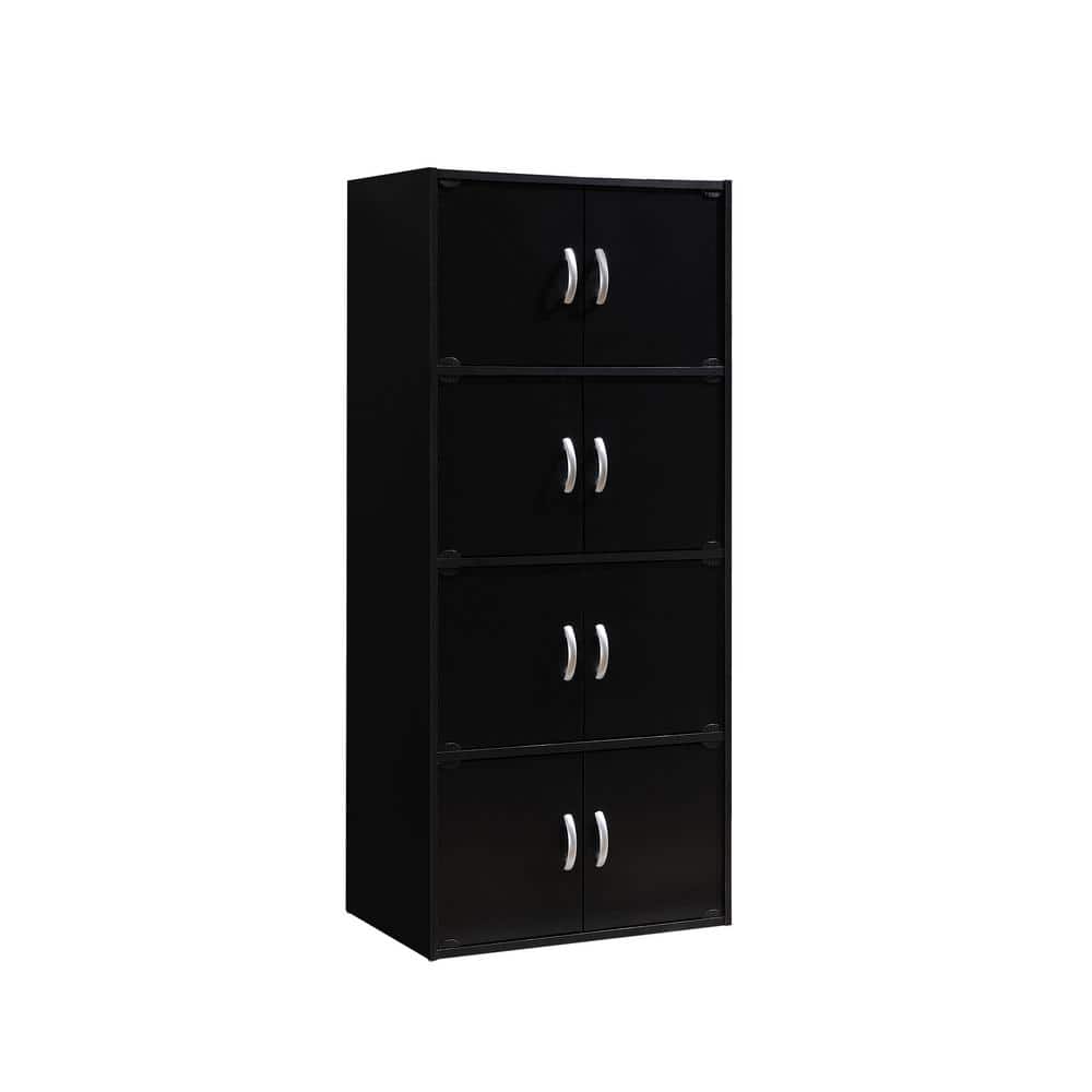 Black 57" Tall Multipurpose Office Storage Cabinet