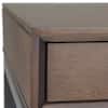 Simpli Home Banting 72 in. Hardwood Desk Walnut Brown