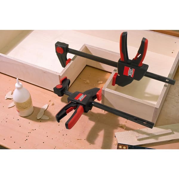 BESSEY EHK Series 12 in. 100 lbs. Capacity Medium Trigger Clamp with 2 3 8 in. Throat Depth EHKM12