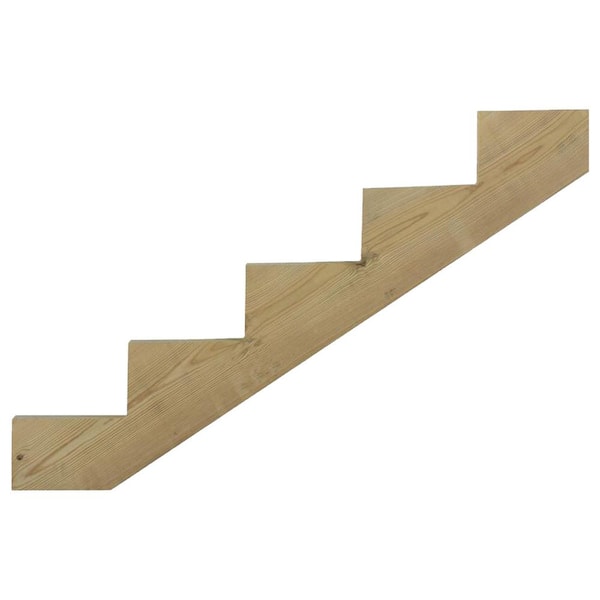 Ashman 5-Step Ground Contact Pressure Treated Pine Wood Stair Stringer