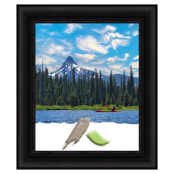 Amanti Art Parlor Black Picture Frame Opening Size 18 x 22 in.