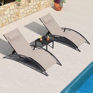Oversized Chaise Lounge Outdoor Beach Pool Sunbathing Lawn Lounger Recliner Chair