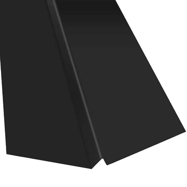 Gibraltar Building Products 24 in. x 10 ft. Galvanized Steel 30-Gauge W-Valley Flashing in Black