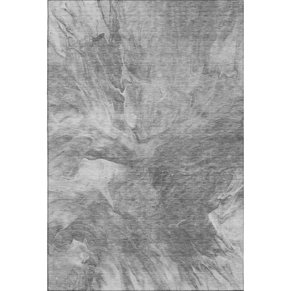 Addison Rugs Mayfield Premium Machine Washable Indoor/Outdoor Geometric AMF641 Gray 10 ft. x 14 ft. Area Rug