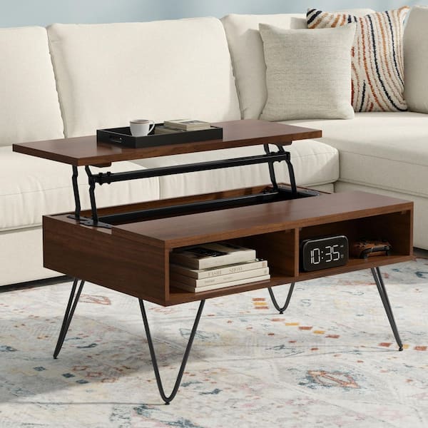 Simpli Home Hunter 36 in. Wide Rectangle Wood Industrial Simpli Home Hunter 36 in. Wide Rectangle Wood Industrial