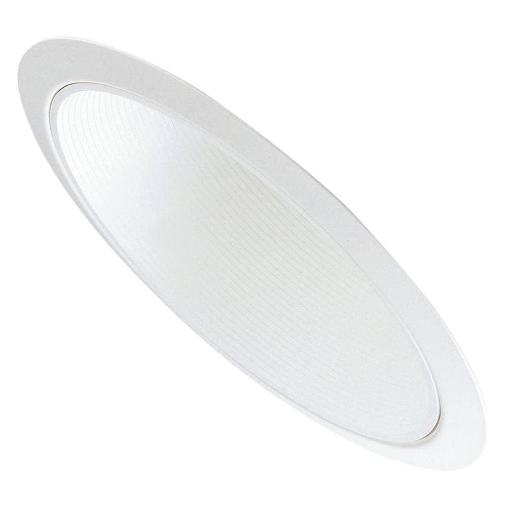 Halo 6-Inch White Aluminum Sloped Ceiling Recessed Light Trim