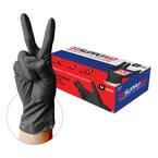 Medium Powder-Free Nitrile and PVC Blend Disposable Multi-Purpose Examination Gloves, Black (100-Count)