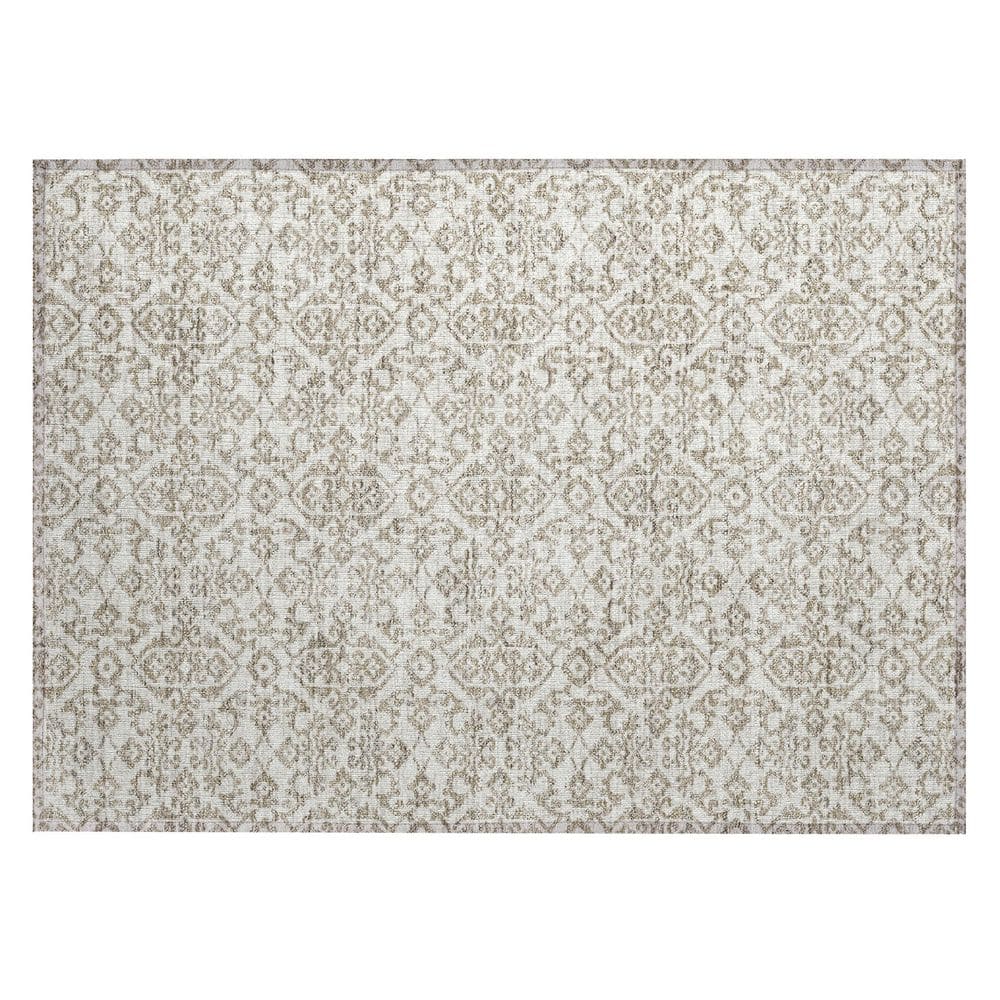 Chantille Machine Washable Indoor/Outdoor Abstract ACN2787 Ivory 3 ft. x 4 ft. Area Rug price history on PriceWatchPro