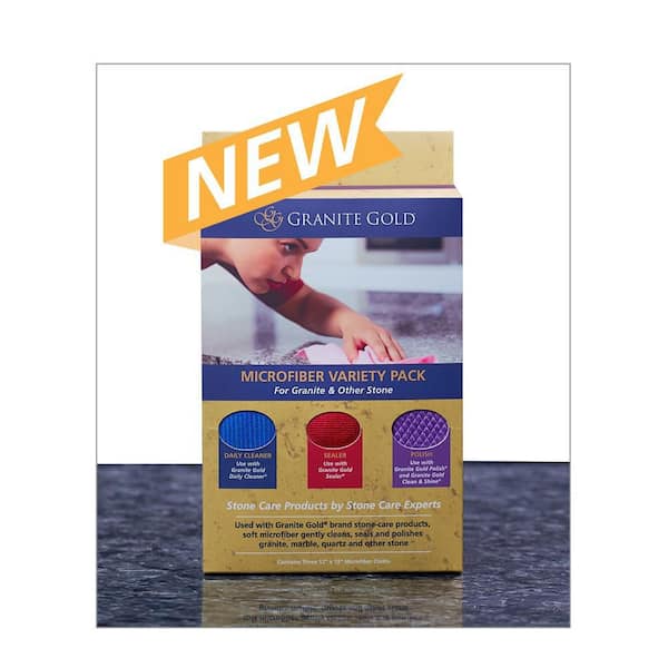 Granite Gold Microfiber Cloth Variety PackGG0075 The Home Depot