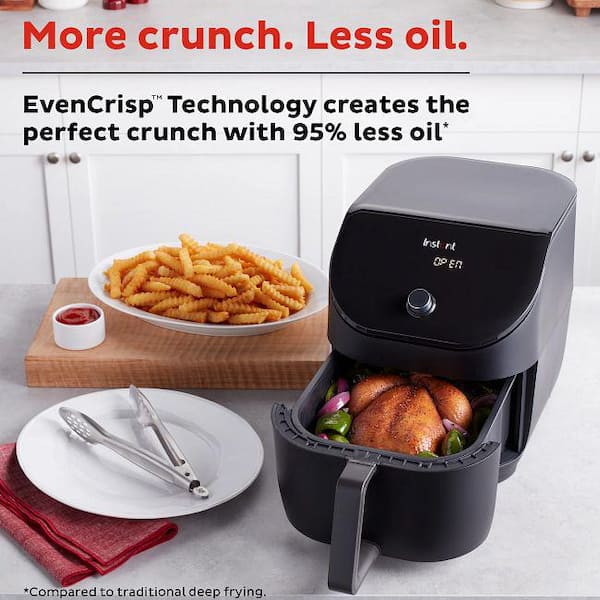 T-fal 4.4 qt. Stainless Steel Air Fryer with Grill Plate EY505852 - The  Home Depot