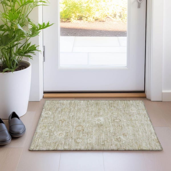 Chantille Machine Washable Indoor/Outdoor Abstract ACN1770 Beige 2 ft. x 3 ft. Accent Rug