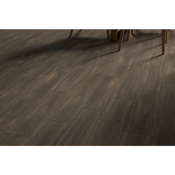 Cabin Zion 5.91 in. x 23.62 in. Matte Wood Look Porcelain Floor and Wall Tile (13.566 sq. ft./Case)