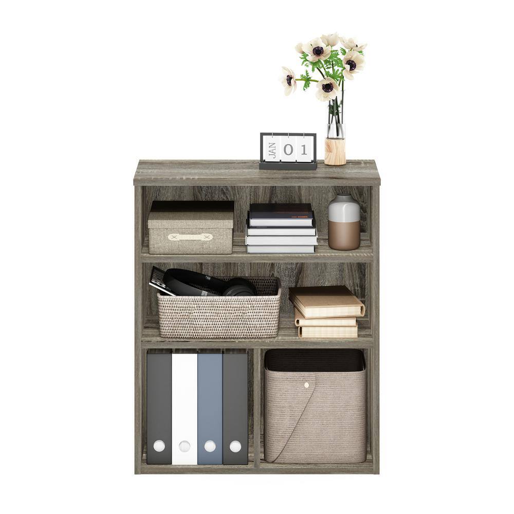 Adjustable French Oak 3-Tier Display Bookcase