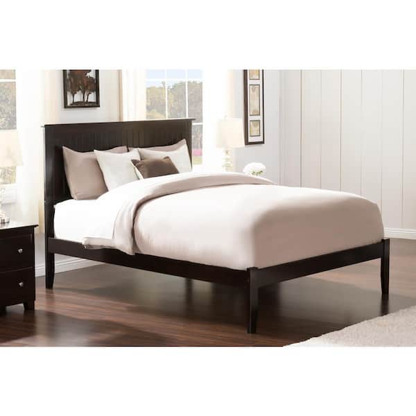 AFI Nantucket Queen Platform Bed with Open Foot Board in Espresso
