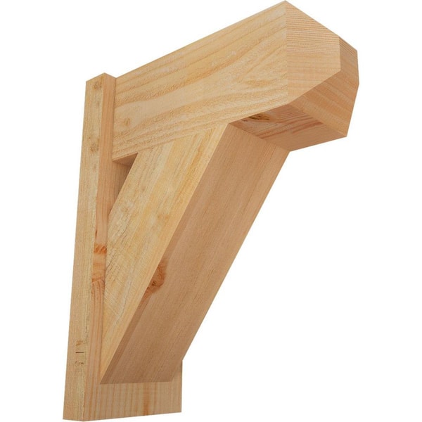 8 in. x 22 in. x 18 in. Traditional Craftsman Rough Sawn Douglas Fir Outlooker